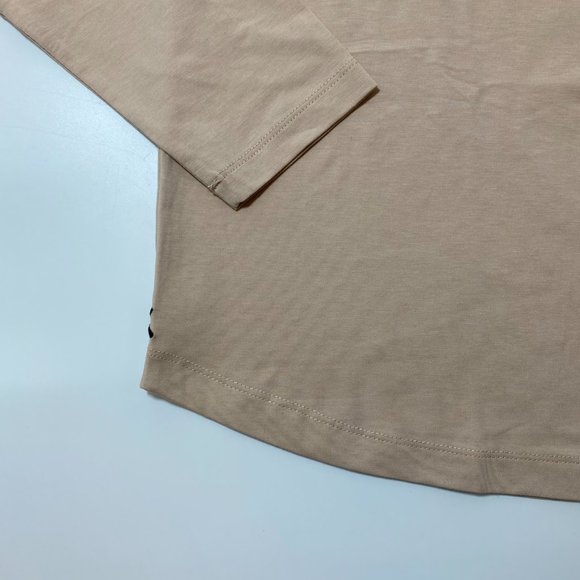 Cuts Clothing Long Sleeve Crew Curve Hem T-Shirt - Picture 2 of 4